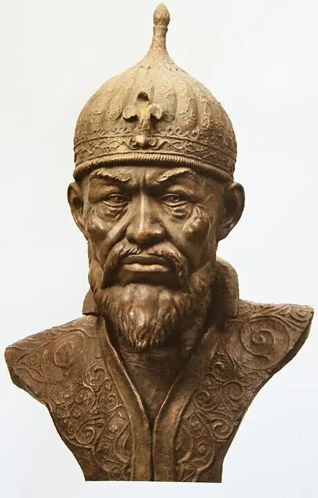 bust of tamerlane facing forward